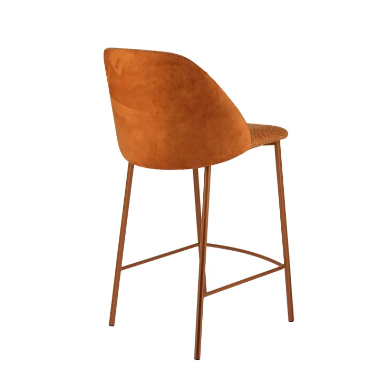 Perfecta Soda Tabouret snack cosy en tissu avec pieds en métal* Tabouret Snack (assise +/- 65 Cm)|Tabouret De Bar (assise +/- 80 Cm)