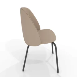 Perfecta Sofia Chaise basse cosy en simili avec pieds en métal* Chaise De Cuisine|Chaise De Salle à Manger