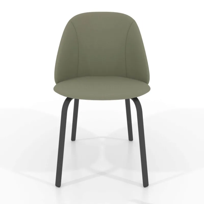 Perfecta Sofia Chaise cosy en simili avec pieds métal* Chaise De Cuisine|Chaise De Salle à Manger