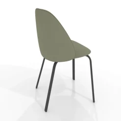 Perfecta Sofia Chaise cosy en simili avec pieds métal* Chaise De Cuisine|Chaise De Salle à Manger