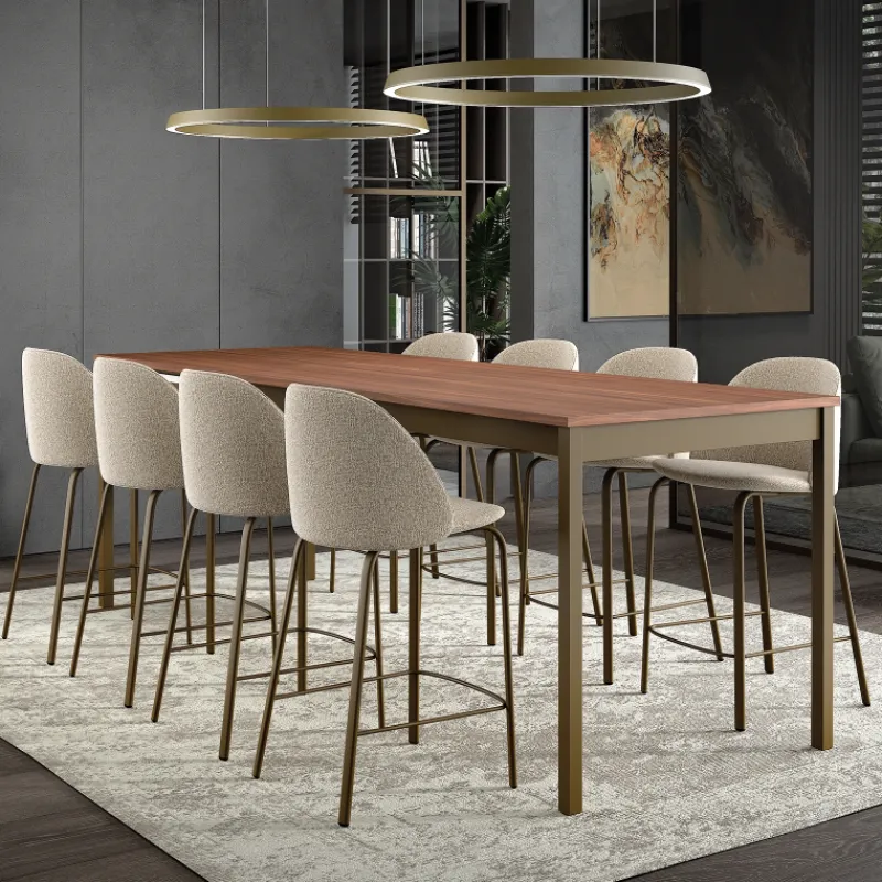 Perfecta Sofia Tabouret snack confortable en tissu avec pieds en métal* Tabouret Snack (assise +/- 65 Cm)|Tabouret De Bar (assise +/- 80 Cm)