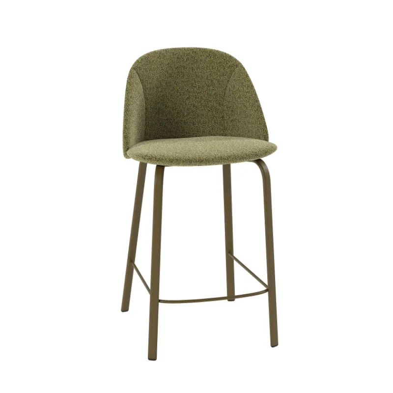 Perfecta Sofia Tabouret snack confortable en tissu avec pieds en métal* Tabouret Snack (assise +/- 65 Cm)|Tabouret De Bar (assise +/- 80 Cm)