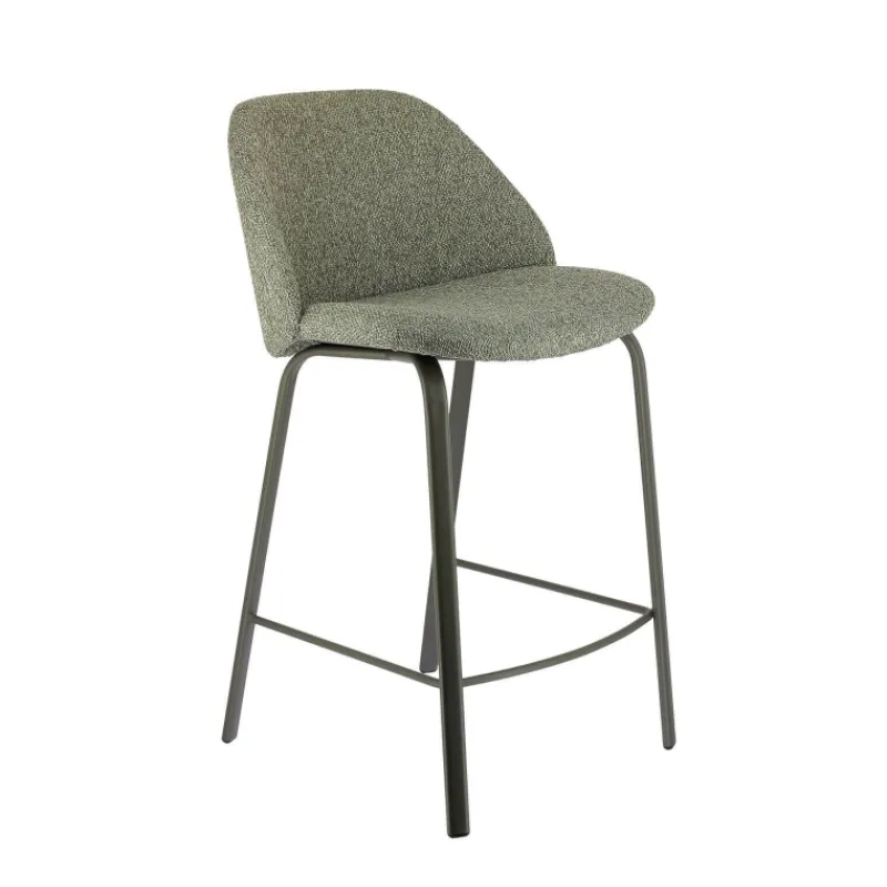 Perfecta Sofia Tabouret snack confortable en tissu avec pieds en métal* Tabouret Snack (assise +/- 65 Cm)|Tabouret De Bar (assise +/- 80 Cm)