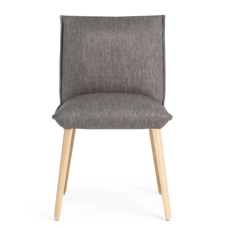Mobitec Soft ® Chaise en tissu et bois cocooning* Chaise De Salle à Manger|Chaise Salon