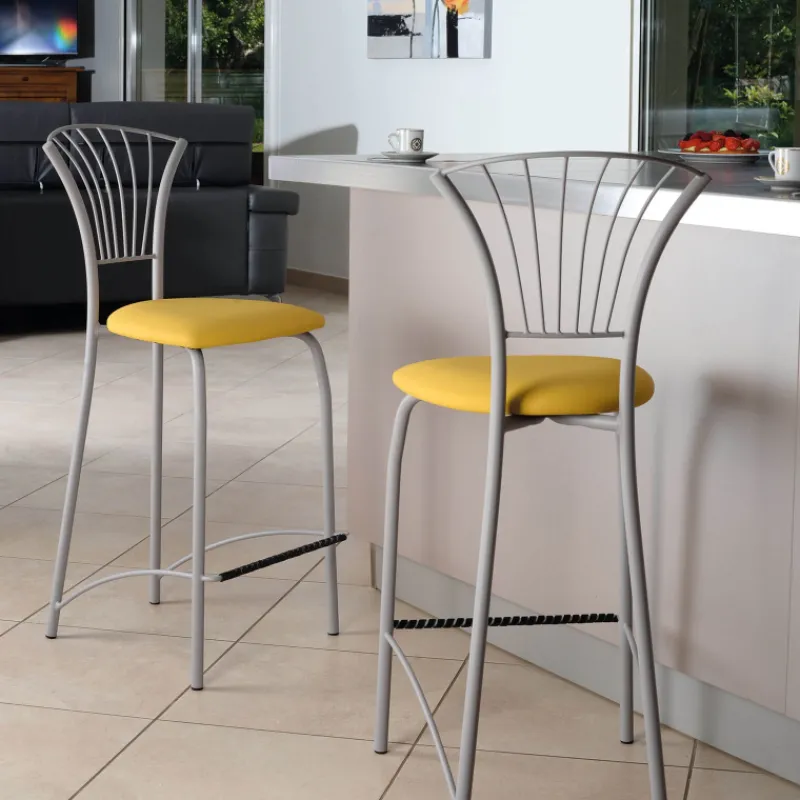 Carrier Solandre ® Tabouret snack en synthétique et métal* Tabouret Snack (assise +/- 65 Cm)|Tabouret De Bar (assise +/- 80 Cm)