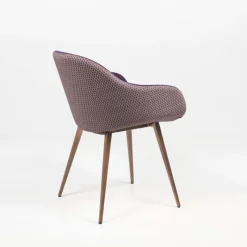 Midj Sonny ® Fauteuil design bicolore en tissu et métal laqué* Chaise De Salle à Manger|Fauteuil De Salon