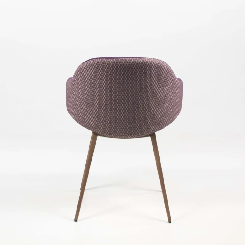 Midj Sonny ® Fauteuil design bicolore en tissu et métal laqué* Chaise De Salle à Manger|Fauteuil De Salon