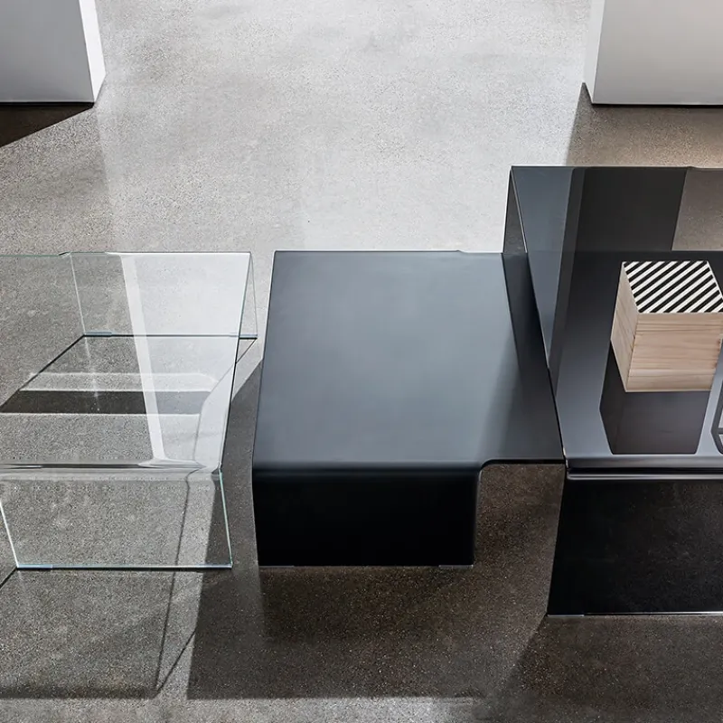 Sovet Italia Spider Sovet® Table basse design rectangulaire en verre* Table De Salon