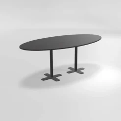 Perfecta Spinner 2 Table hauteur 90 cm ovale en stratifié avec deux pieds* Table De Cuisine