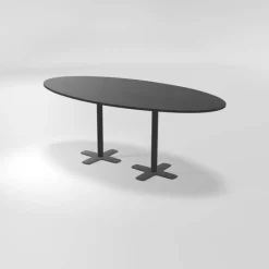 Perfecta Spinner 2 Table hauteur 90 cm ovale en stratifié avec deux pieds* Table De Cuisine
