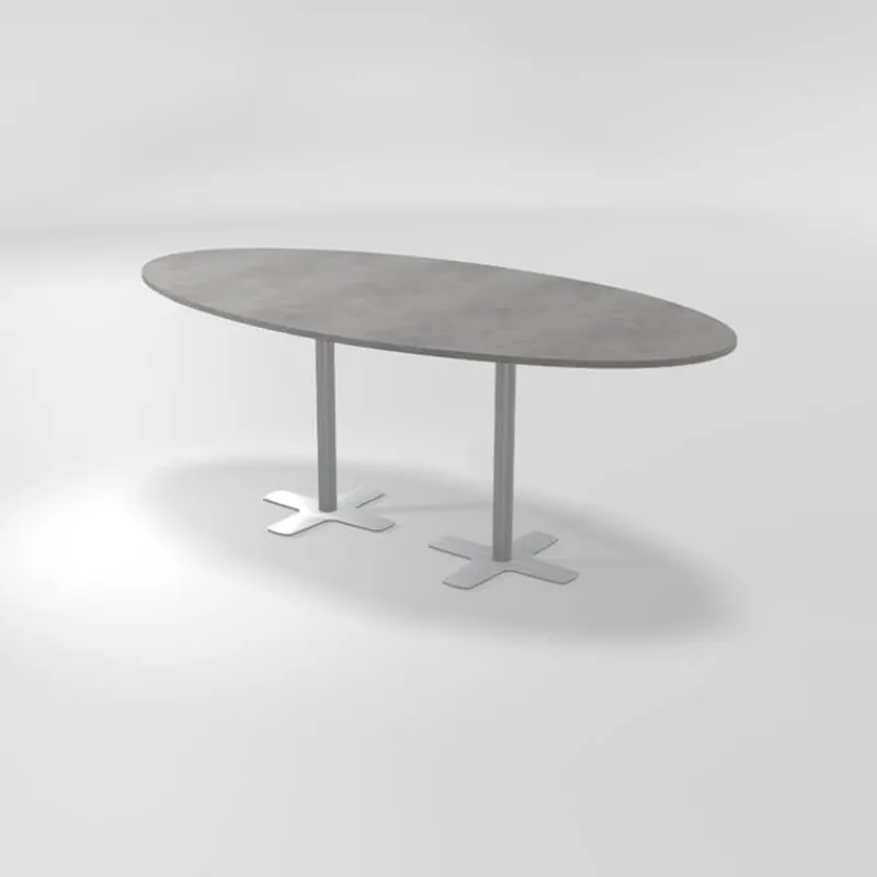 Perfecta Spinner 2 Table hauteur 90 cm ovale en stratifié avec deux pieds* Table De Cuisine