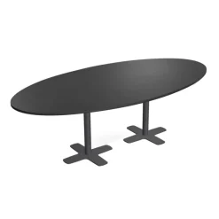 Perfecta Spinner 2 Table ovale en stratifié avec deux pieds* Table De Cuisine