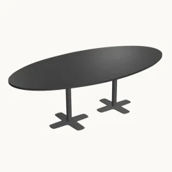 Perfecta Spinner 2 Table ovale en stratifié avec deux pieds* Table De Cuisine