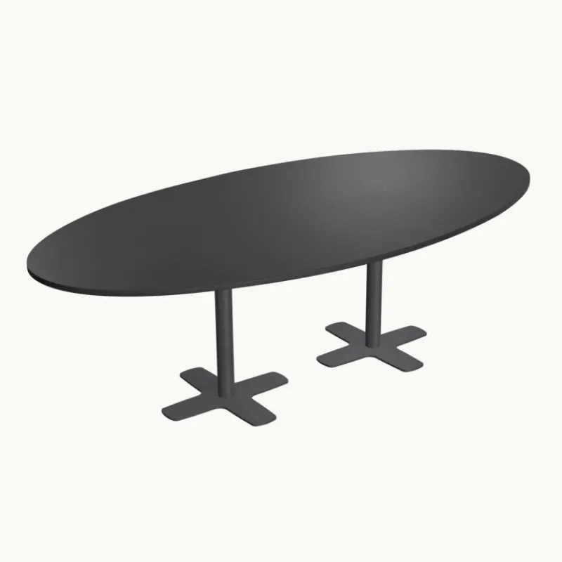 Perfecta Spinner 2 Table ovale en stratifié avec deux pieds* Table De Cuisine