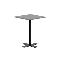 Perfecta Spinner Petite table snack carrée en stratifié avec pied central en métal* Table De Cuisine|Table Pour Petit Espace