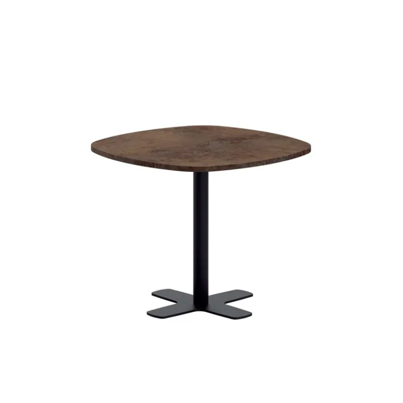 Perfecta Spinner Table de cuisine carrée bords arrondis en stratifié avec pied central* Table De Cuisine|Table Pour Petit Espace
