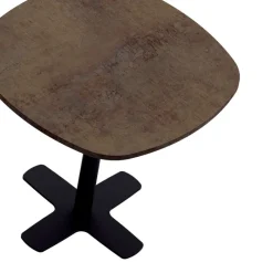 Perfecta Spinner Table de cuisine carrée bords arrondis en stratifié avec pied central* Table De Cuisine|Table Pour Petit Espace