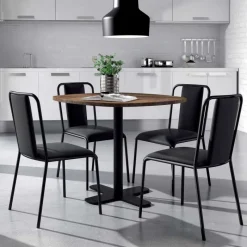 Perfecta Spinner Table ronde pour cuisine en stratifié avec pied central* Table De Cuisine