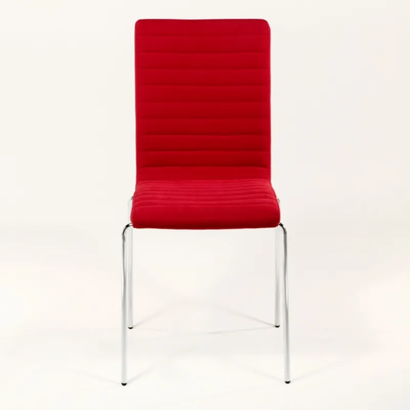 Midj Star ® Chaise moderne empilable en tissu et métal* Chaise De Salle à Manger