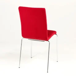 Midj Star ® Chaise moderne empilable en tissu et métal* Chaise De Salle à Manger