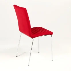 Midj Star ® Chaise moderne empilable en tissu et métal* Chaise De Salle à Manger