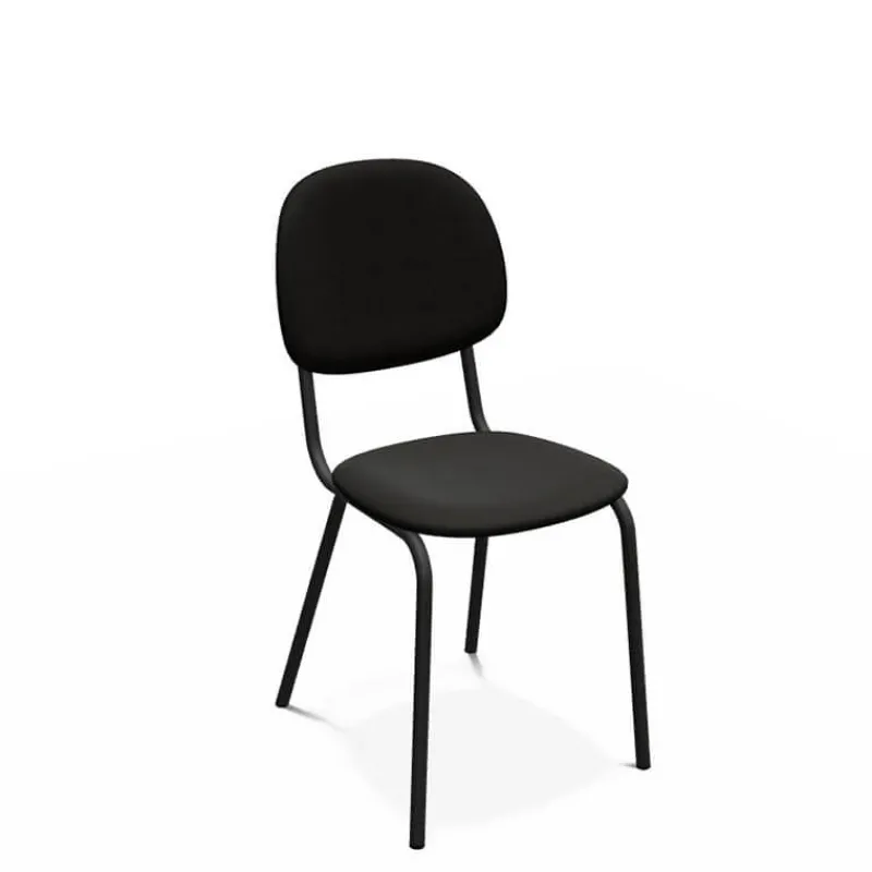 Perfecta STR5 Chaise contemporaine en métal et en tissu fabriquée en Belgique* Chaise De Salle à Manger
