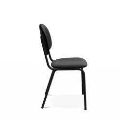 Perfecta STR5 Chaise contemporaine en métal et en tissu fabriquée en Belgique* Chaise De Salle à Manger
