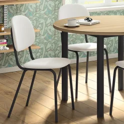 Perfecta STR5 Chaise de cuisine en simili et métal* Chaise De Cuisine