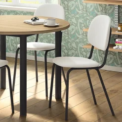 Perfecta STR5 Chaise de cuisine en simili et métal* Chaise De Cuisine