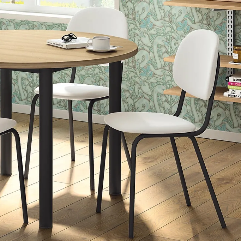 Perfecta STR5 Chaise de cuisine en simili et métal* Chaise De Cuisine