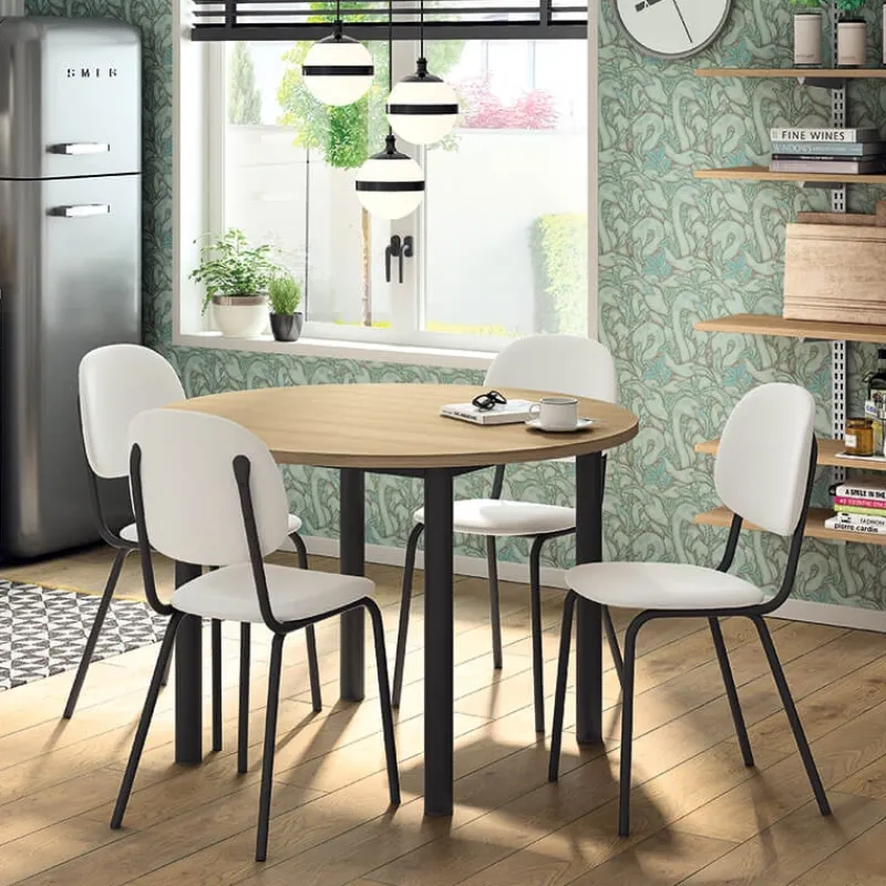 Perfecta STR5 Chaise de cuisine en simili et métal* Chaise De Cuisine
