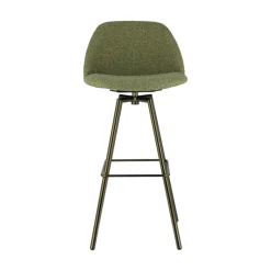 Perfecta Swiftie Tabouret de bar pivotant en tissu et pieds métal* Tabouret De Bar (assise +/- 80 Cm)