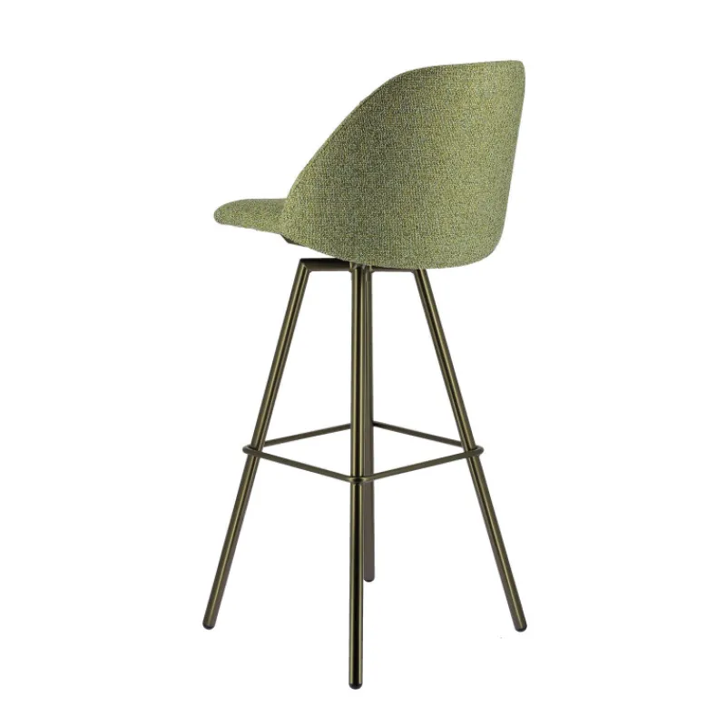 Perfecta Swiftie Tabouret de bar pivotant en tissu et pieds métal* Tabouret De Bar (assise +/- 80 Cm)