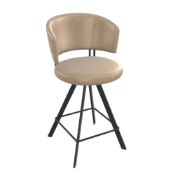 Perfecta Tabouret haut design pivotant en simili – Allure* Tabouret Snack (assise +/- 65 Cm)|Tabouret De Bar (assise +/- 80 Cm)
