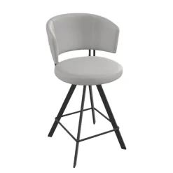 Perfecta Tabouret haut design pivotant en simili – Allure* Tabouret Snack (assise +/- 65 Cm)|Tabouret De Bar (assise +/- 80 Cm)