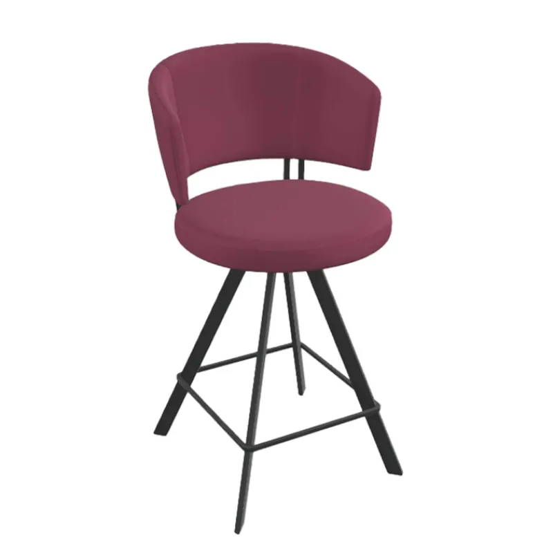 Perfecta Tabouret haut design pivotant en simili – Allure* Tabouret Snack (assise +/- 65 Cm)|Tabouret De Bar (assise +/- 80 Cm)
