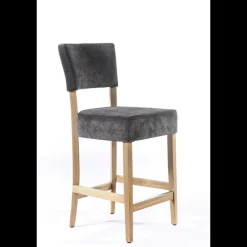 Sessio Tabouret snack en tissu et bois – BarSteffi* Tabouret Snack (assise +/- 65 Cm)|Tabouret De Bar (assise +/- 80 Cm)