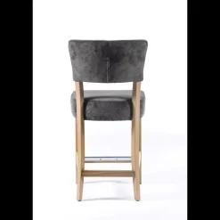 Sessio Tabouret snack en tissu et bois – BarSteffi* Tabouret Snack (assise +/- 65 Cm)|Tabouret De Bar (assise +/- 80 Cm)