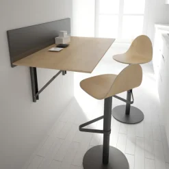 Cancio Tabu Tabouret réglable et pivotant design en bois* Tabouret Snack (assise +/- 65 Cm)|Tabouret De Bar (assise +/- 80 Cm)