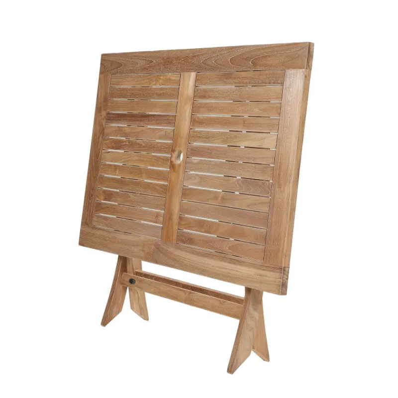 Medicis TanamaTable de jardin rectangulaire pliante en teck massif* Table De Jardin