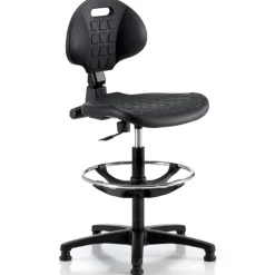 Sokoa Tecnik Chaise d'atelier en polyuréthane sur patins avec repose* Chaise De Bureau