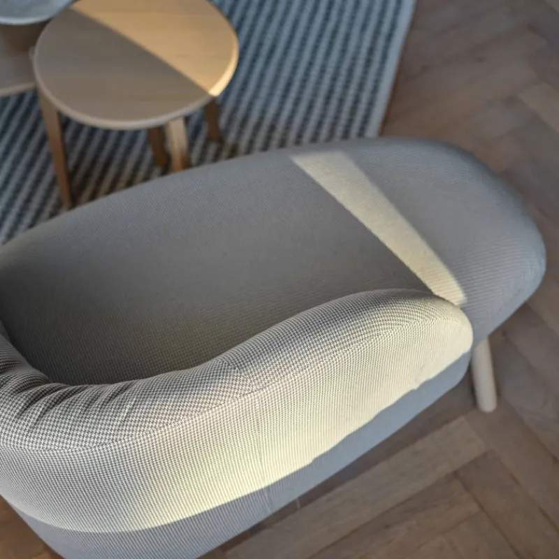 Mobitec Thalia ® Banquette cosy en tissu avec pieds en bois* Chaise Salon|Chaise Pour Chambre