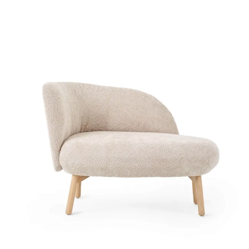 Mobitec Thalia ® Banquette cosy en tissu avec pieds en bois* Chaise Salon|Chaise Pour Chambre