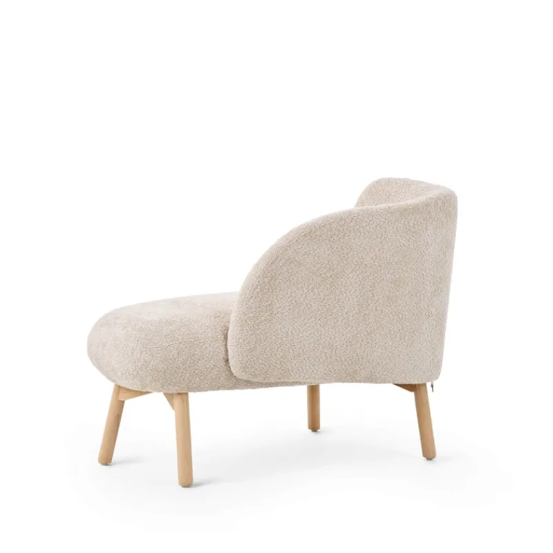 Mobitec Thalia ® Banquette cosy en tissu avec pieds en bois* Chaise Salon|Chaise Pour Chambre