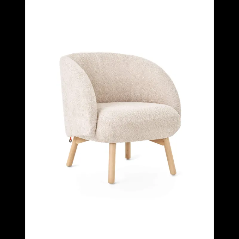 Mobitec Thalia ® Fauteuil confortable en tissu avec pieds en bois* Chaise De Salle à Manger|Chaise Salon