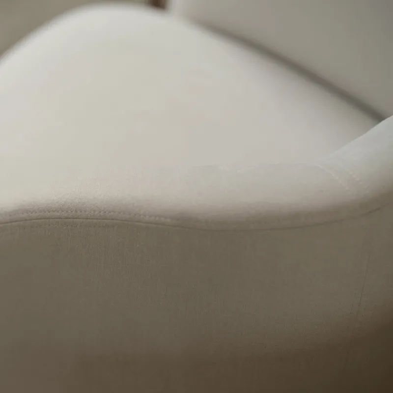 Mobitec Thalia ® Fauteuil confortable en tissu avec pieds en bois* Chaise De Salle à Manger|Chaise Salon