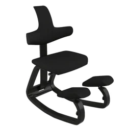 Varier ThatSit ® Chaise de bureau ergonomique à bascule en tissu et bois* Chaise Pour Chambre|Chaise De Bureau