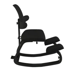 Varier ThatSit ® Chaise de bureau ergonomique à bascule en tissu et bois* Chaise Pour Chambre|Chaise De Bureau