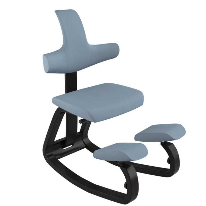 Varier ThatSit ® Chaise de bureau ergonomique à bascule en tissu et bois* Chaise Pour Chambre|Chaise De Bureau