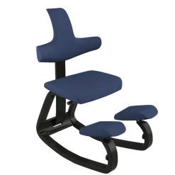 Varier ThatSit ® Chaise de bureau ergonomique à bascule en tissu et bois* Chaise Pour Chambre|Chaise De Bureau